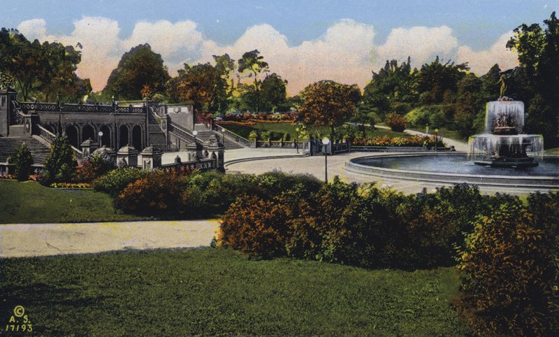 New York: Terrace and Bethesda Fountain, Central Park by American Photographer