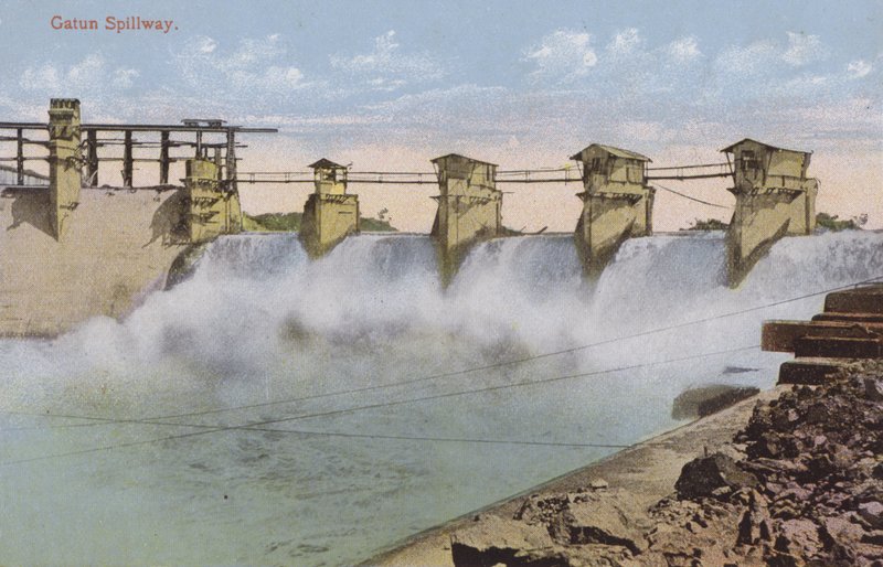 Panama Canal, Gatun Spillway by American Photographer