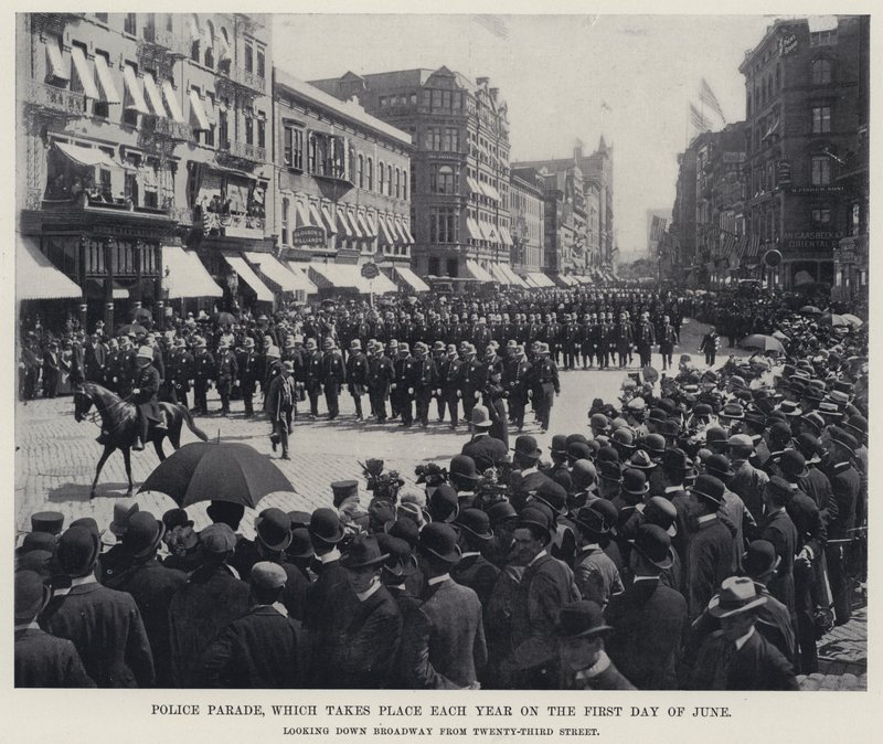 Police Parade, which takes place Each Year on the First Day of June by American Photographer