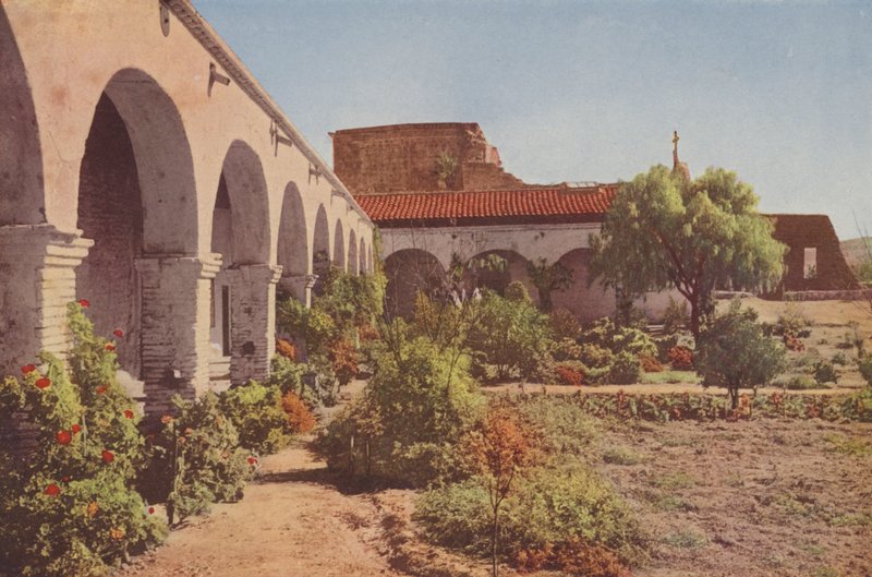 San Juan Capistrano Mission, California by American Photographer