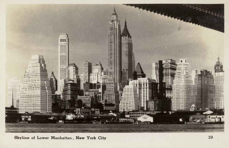 Skyline of Lower Manhattan, New York City, USA by American Photographer