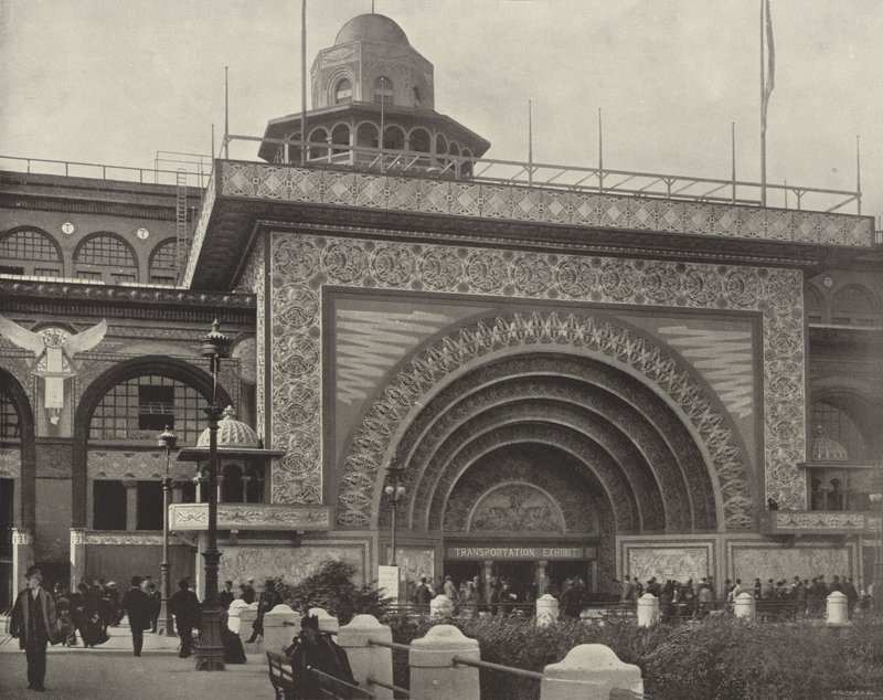 The Golden Doorway of the Transportation Building by American Photographer