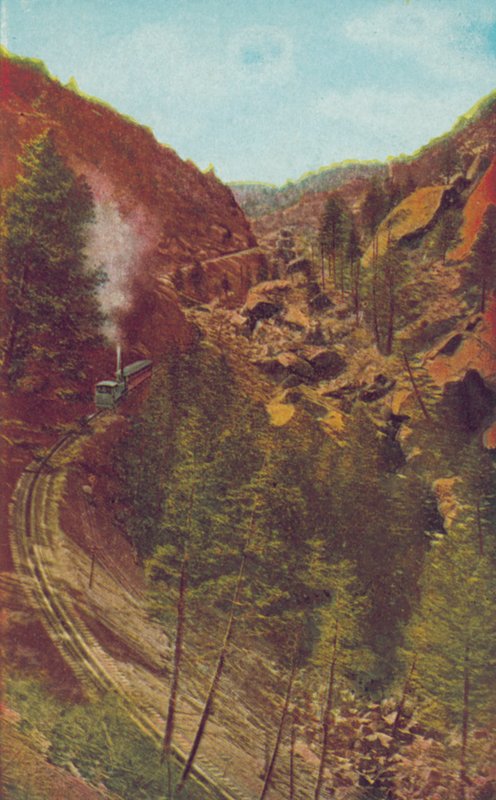 The Stepladder, on Pikes Peak Cog Road, Colorado by American Photographer