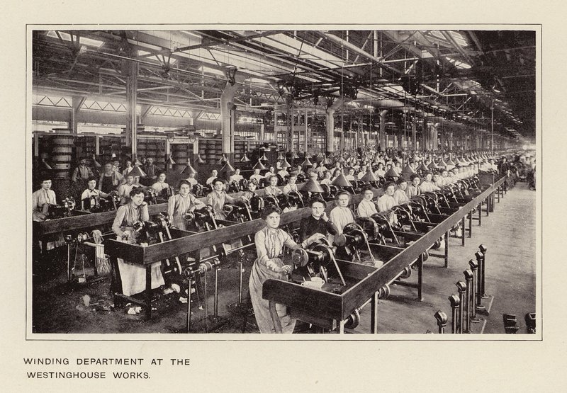 Winding Department at the Westinghouse Works by American Photographer