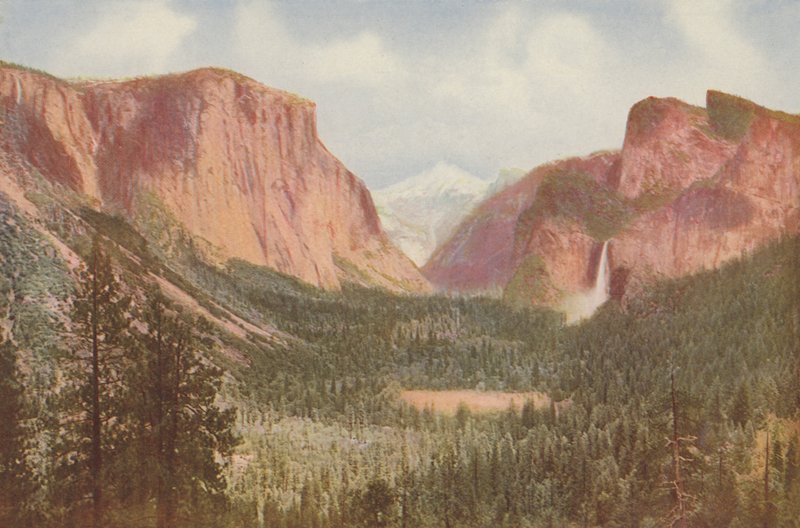 Yosemite Valley, California, General View from Artists Point by American Photographer