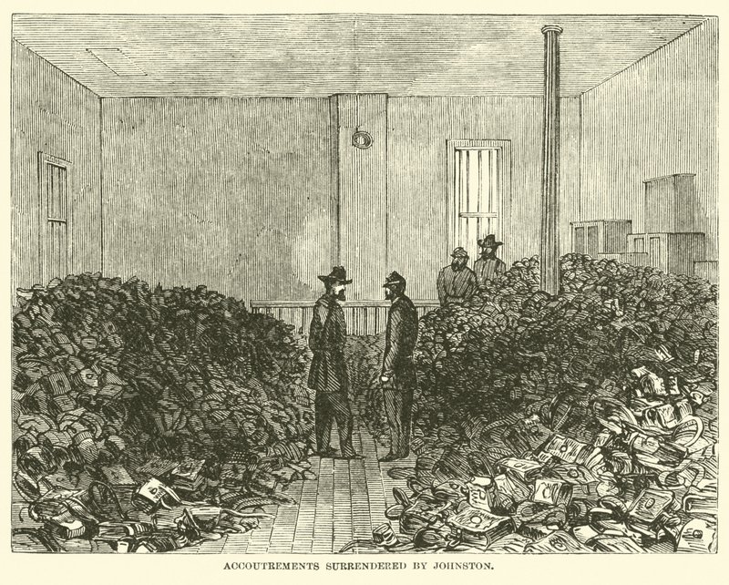 Accoutrements Surrendered by Johnston, April 1865 by American School
