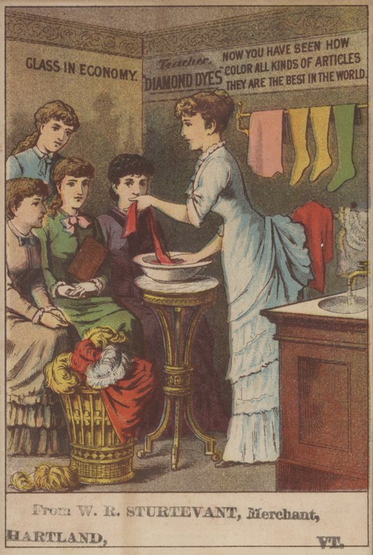 Advertisement for Diamond Dyes by American School