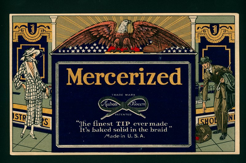 American Advertisement for Mercerised Cotton by American School
