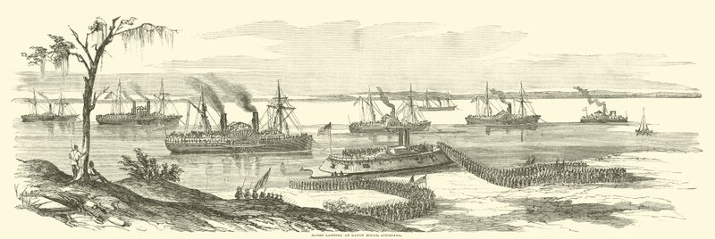 Banks Landing at Baton Rouge, Louisiana by American School