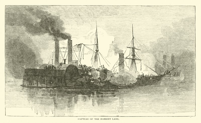 Capture of the Harriet Lane, January 1863 by American School
