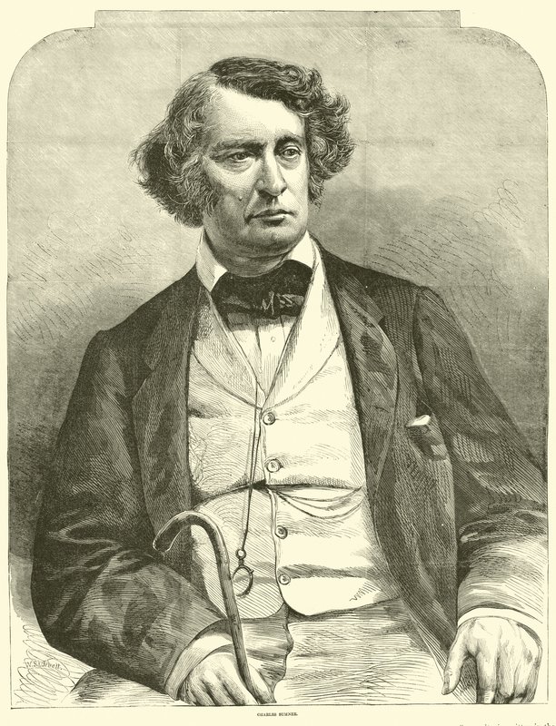 Charles Sumner, March 1864 by American School