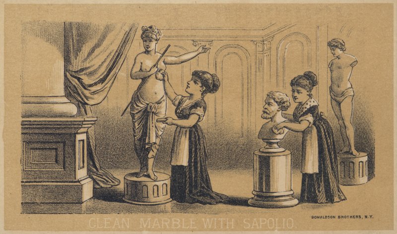 Clean Marble with Sapolio by American School