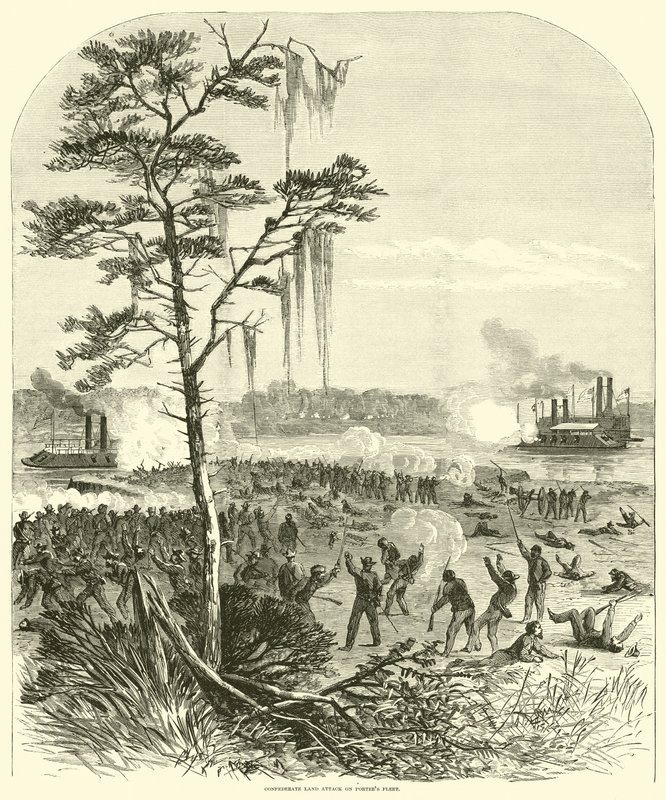 Confederate Land Attack on Porter