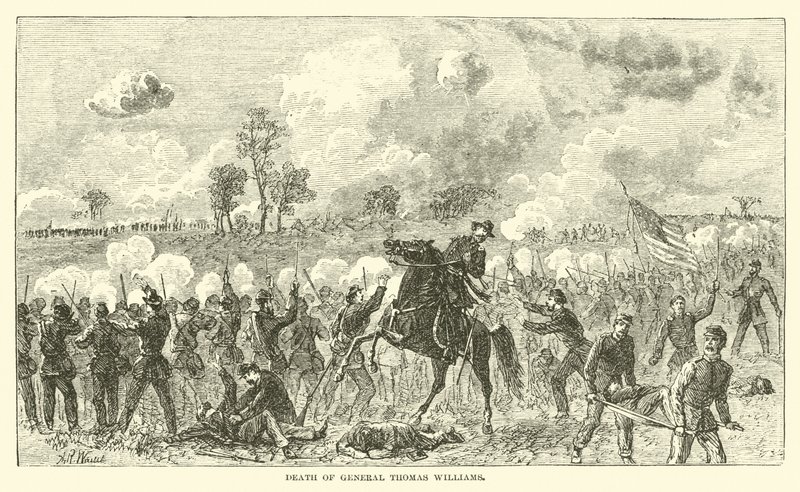 Death of General Thomas Williams, August 1862 by American School