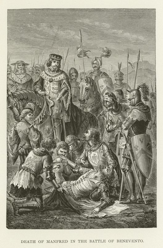 Death of Manfred in the Battle of Benevento by American School