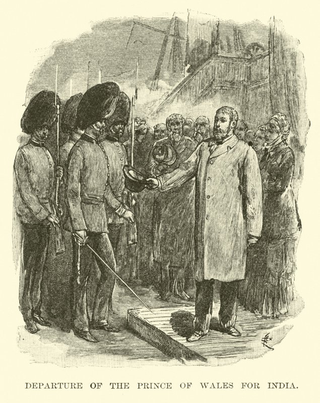 Departure of the Prince of Wales for India by American School