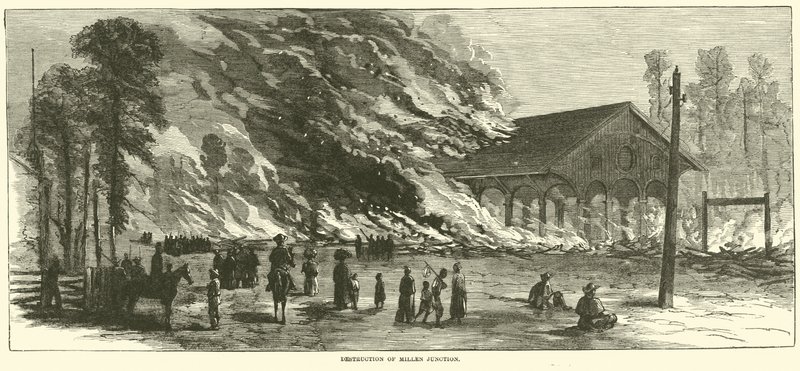 Destruction of Millen Junction, November 1864 by American School