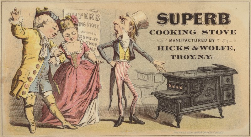 Elegant Couple Shopping for Stove by American School