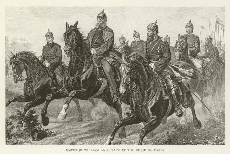 Emperor William and Staff at the Siege of Paris by American School