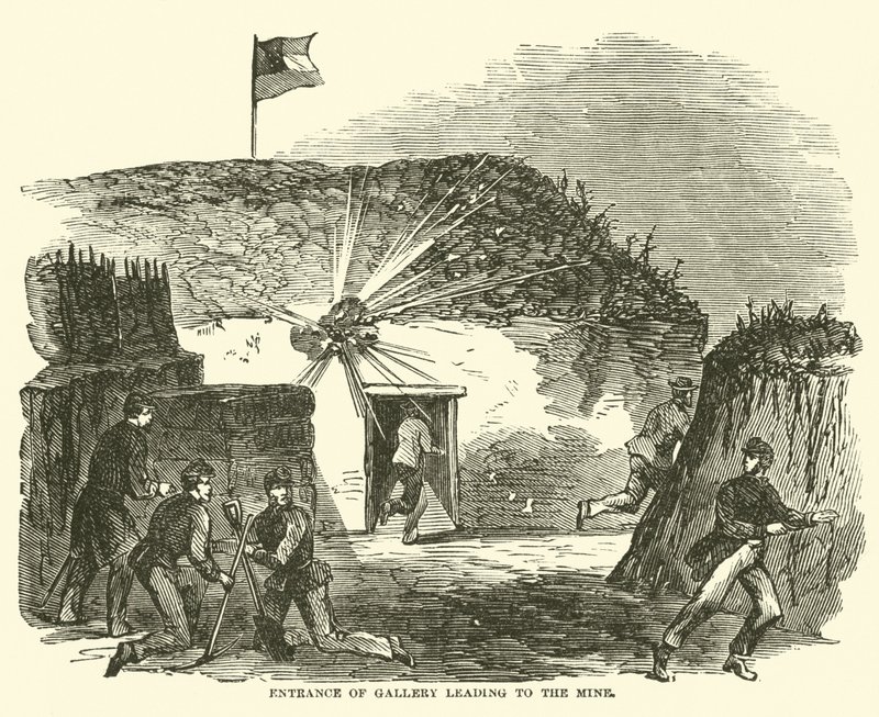 Entrance of Gallery Leading to the Mine by American School