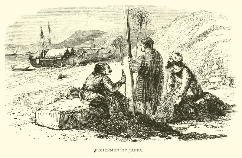 Fishermen of Jaffa by American School