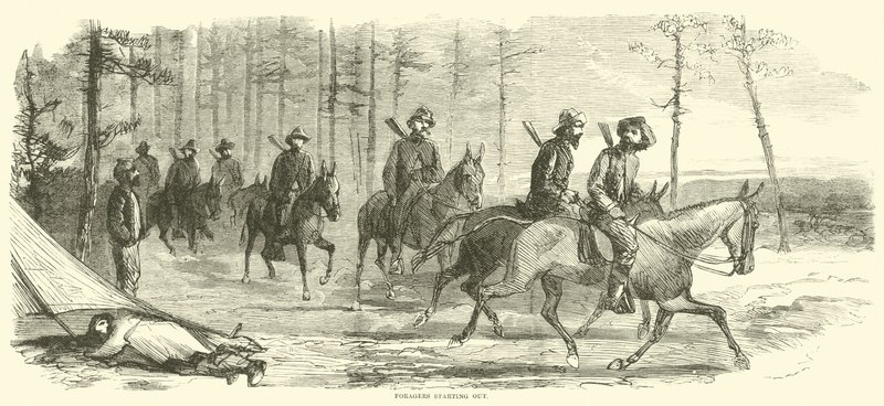 Foragers Starting Out, March 1865 by American School