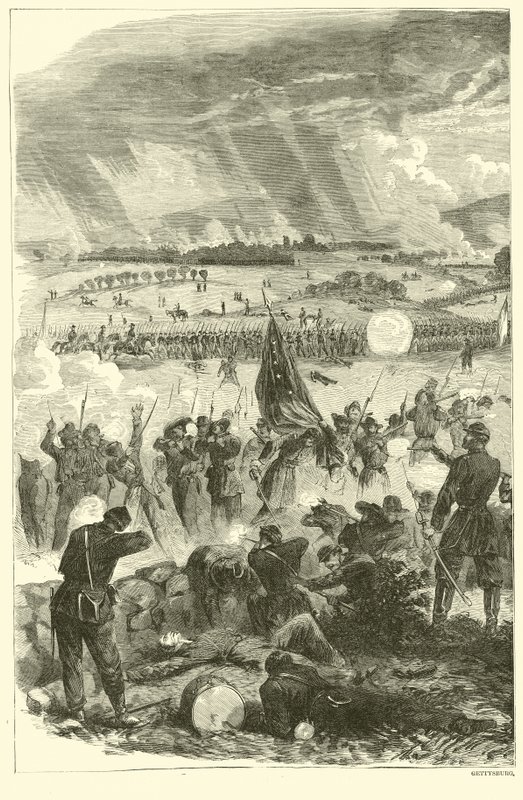 Gettysburg, July 3, 1863 by American School
