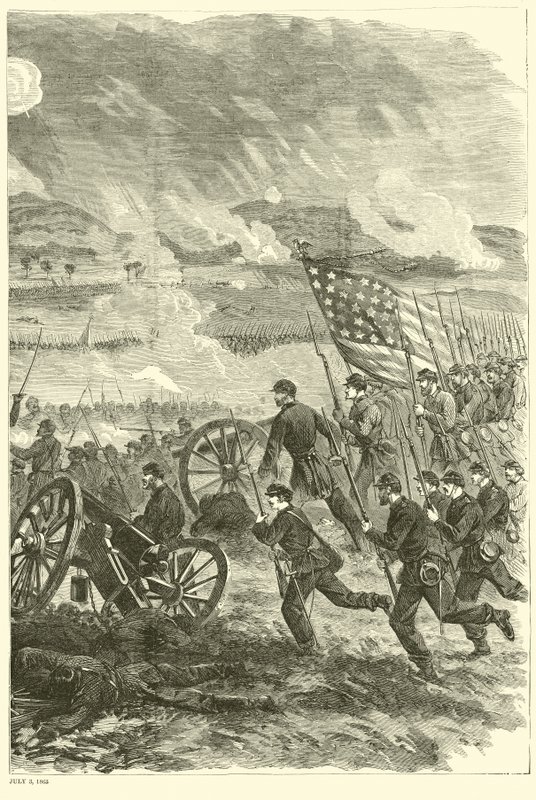 Gettysburg, July 3, 1863 by American School