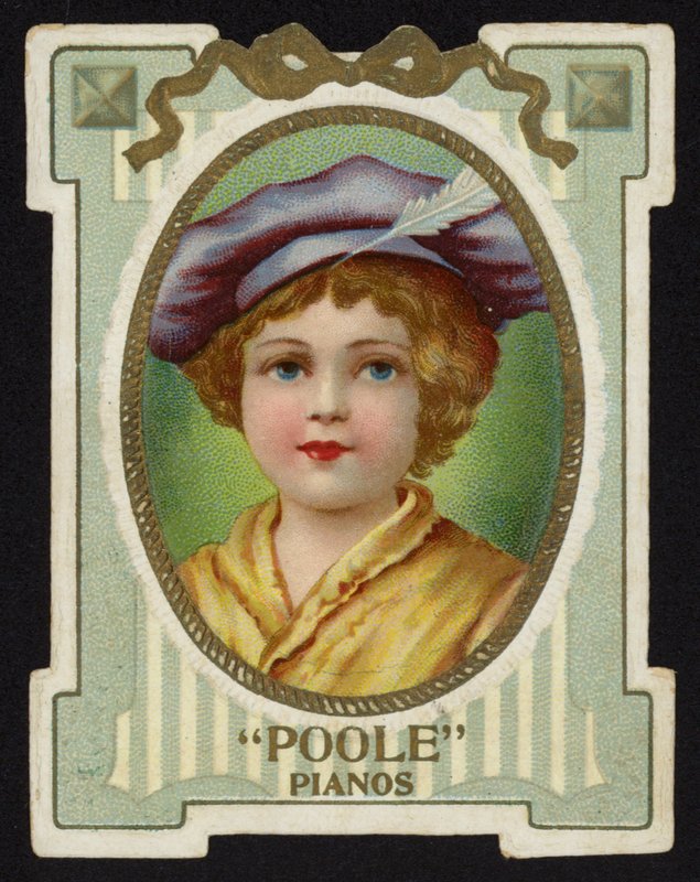 Girl Wearing Hat with Feather by American School
