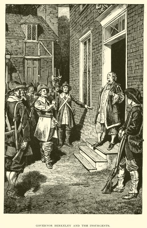Governor Berkeley and the Insurgents by American School