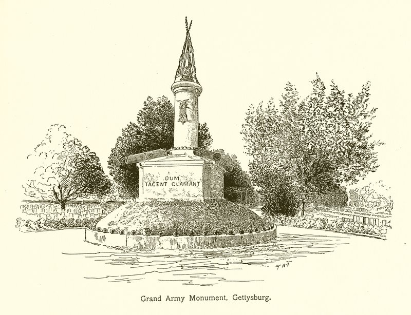 Grand Army Monument, Gettysburg by American School