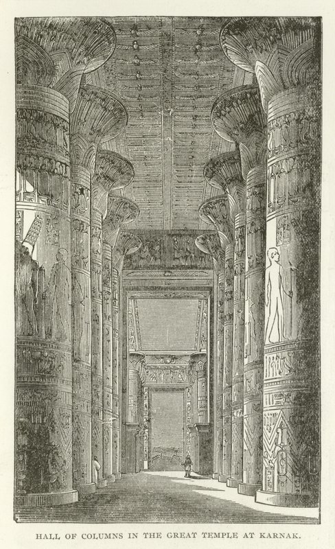 Hall of Columns in the Great Temple at Karnak by American School