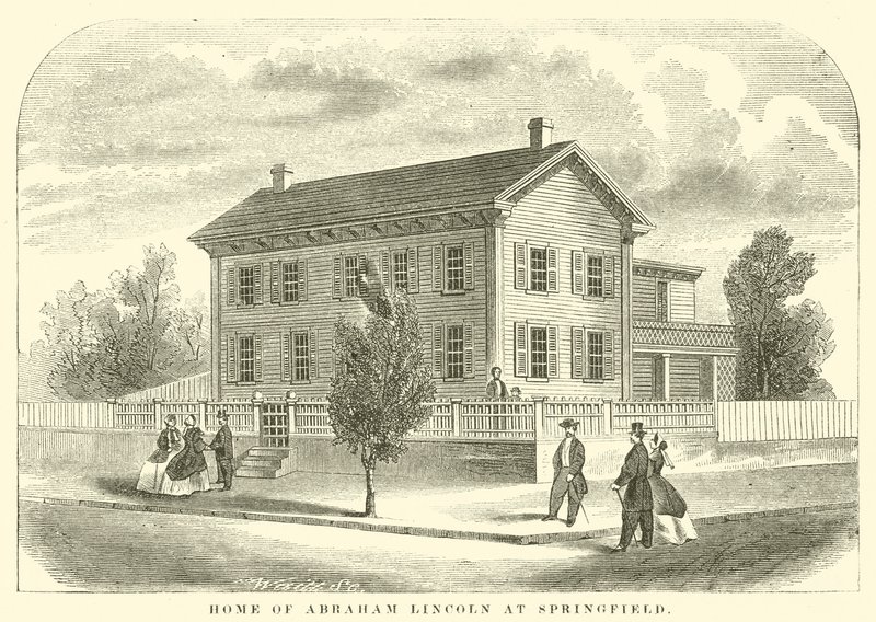 Home of Abraham Lincoln at Springfield by American School