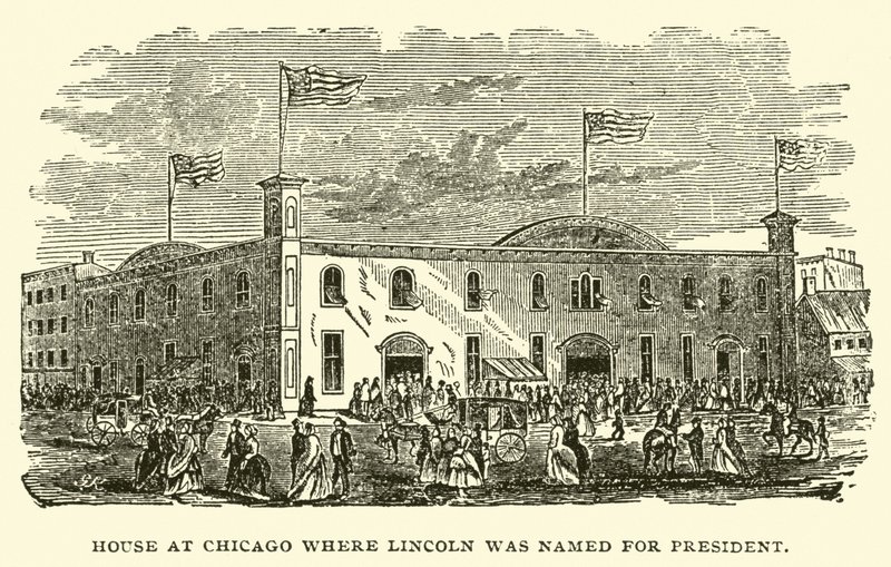 House at Chicago Where Lincoln Was Named for President by American School