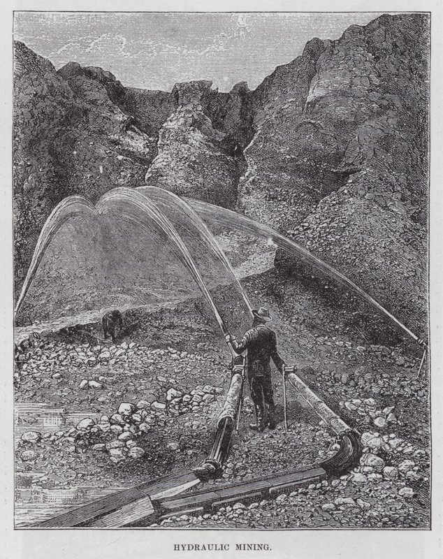 Hydraulic Mining by American School