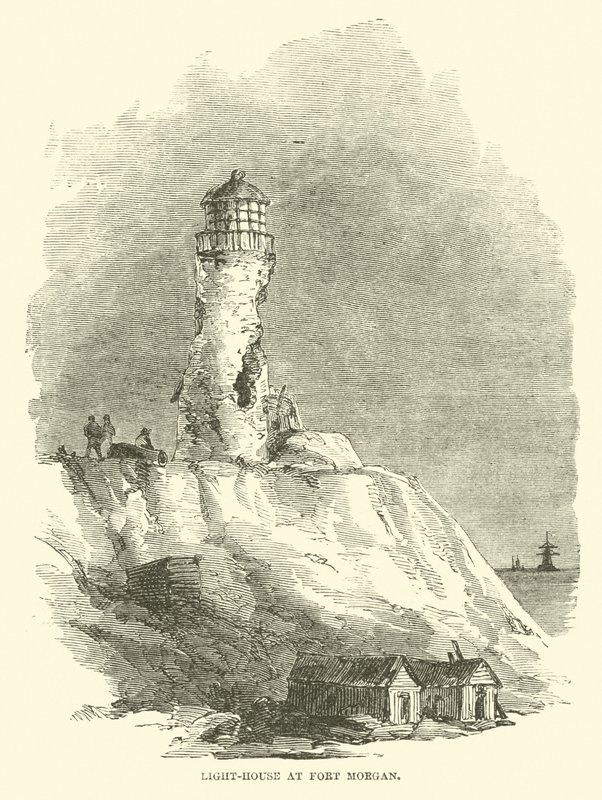 Light-House at Fort Morgan, August 1864 by American School