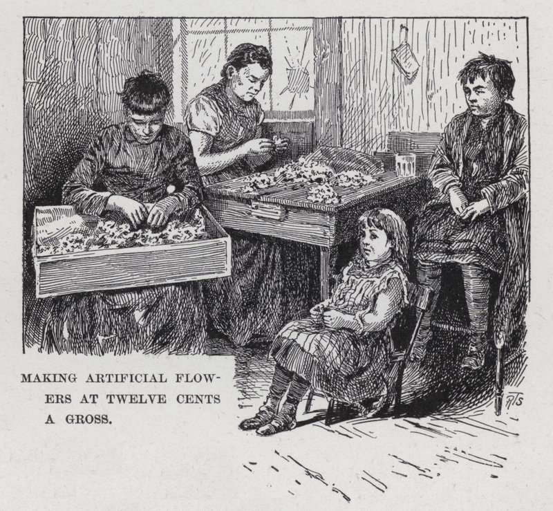 Making Artificial Flowers at Twelve Cents a Gross by American School