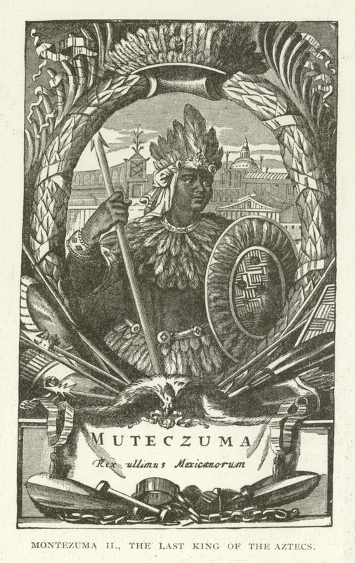 Montezuma II, the last King of the Aztecs by American School