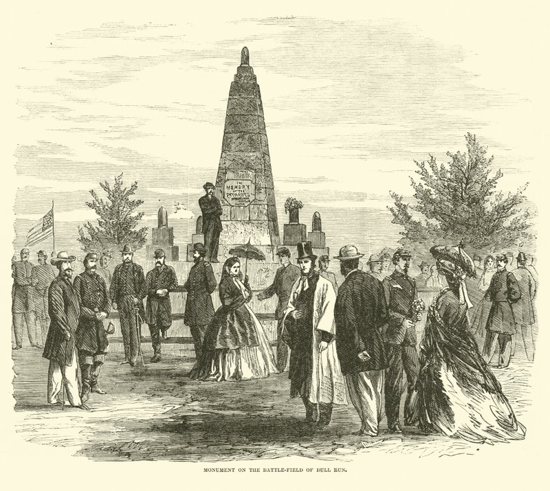 Monument on the Battlefield of Bull Run, September 1862 by American School