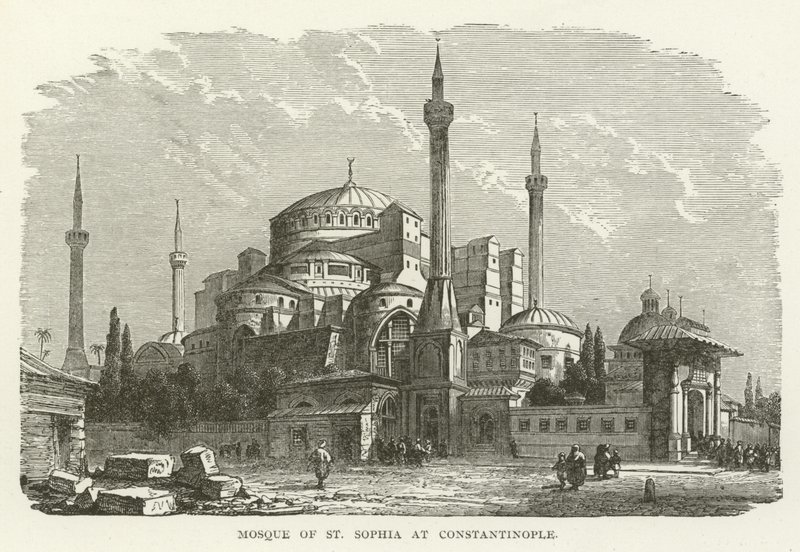 Mosque of St Sophia at Constantinople by American School