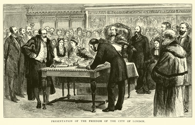 Presentation of the Freedom of the City of London by American School