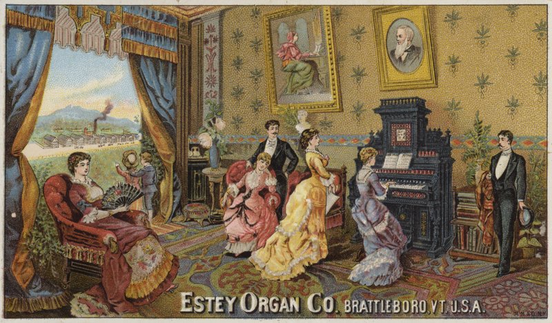 Relaxing in the Drawing Room by American School