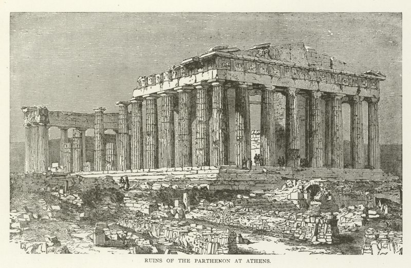 Ruins of the Parthenon at Athens by American School