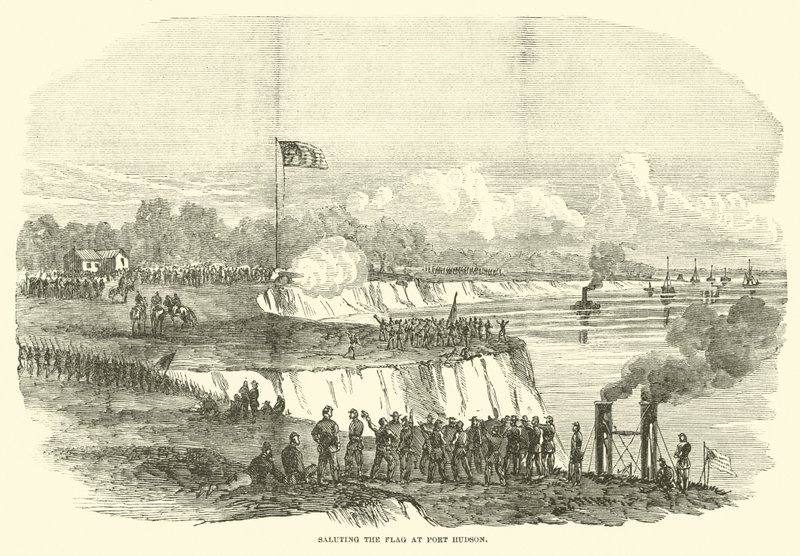 Saluting the Flag at Port Hudson by American School