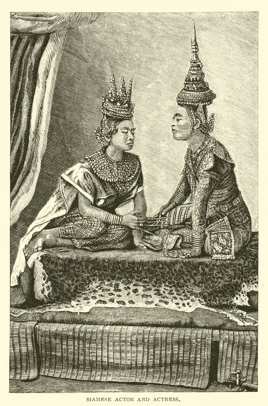 Siamese Actor and Actress by American School