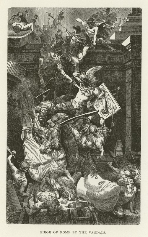 Siege of Rome by the Vandals by American School