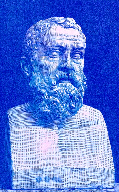 Solon, Illustration from History of Greece by Victor Duruy, Published 1890 by American School