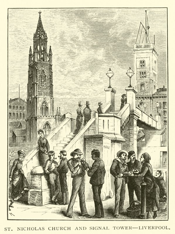 St Nicholas Church and Signal Tower, Liverpool by American School
