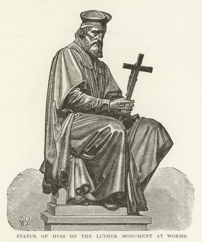 Statue of Huss on the Luther Monument at Worms by American School