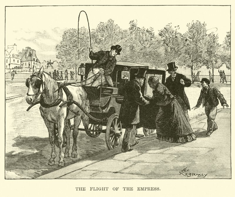 The Flight of the Empress by American School